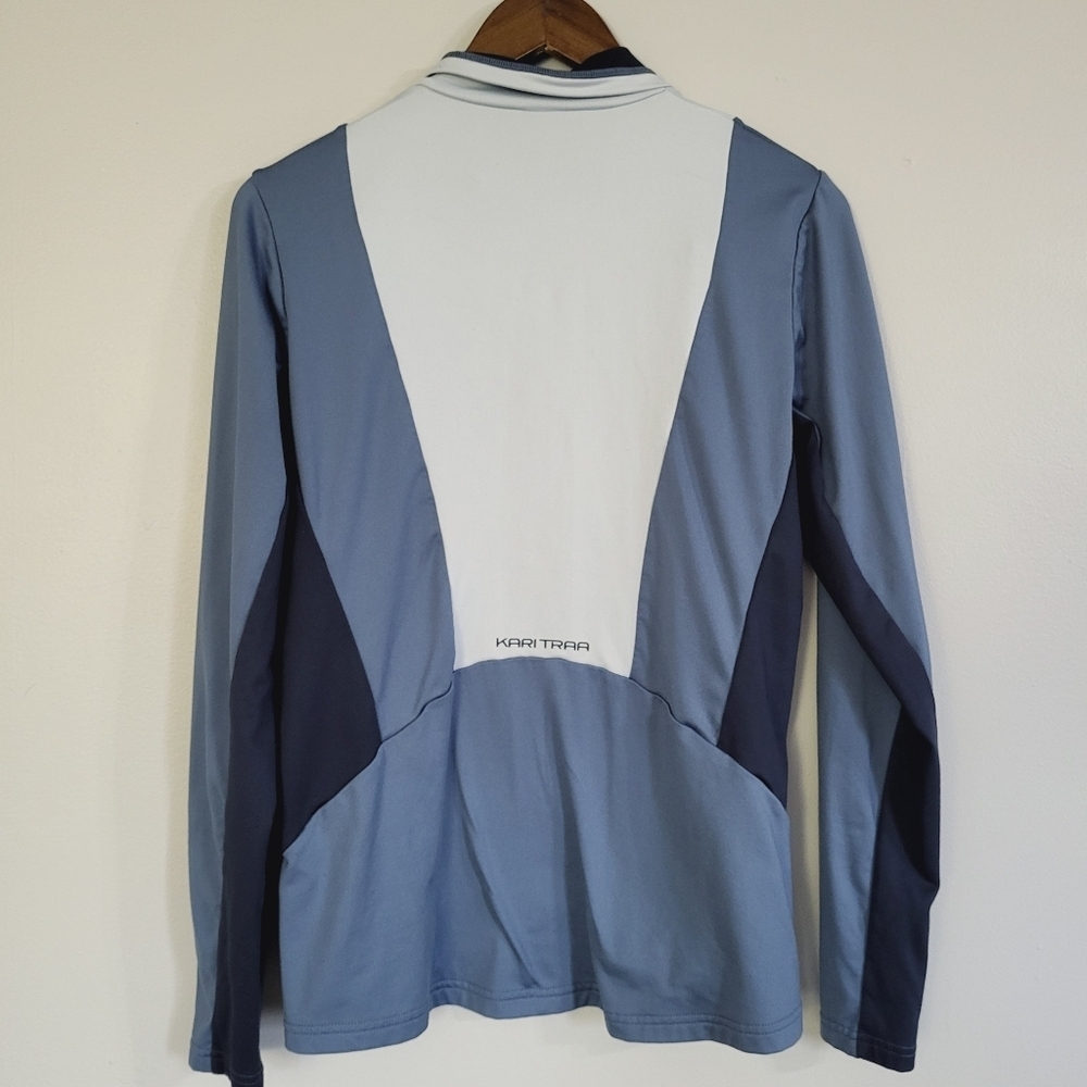 Kari Traa Karen Half Zip Midlayer Fleece Sporty Sweater Large - Picture 6 of 8